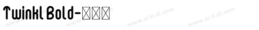 Twinkl Bold字体转换
